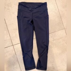 Lululemon Pace Rival Crop leggings in Navy